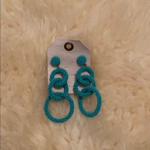 Anthropologie Jewelry - Beaded Turquoise Earrings Anthropologie Jewelry - Beaded Turquoise Earrings
